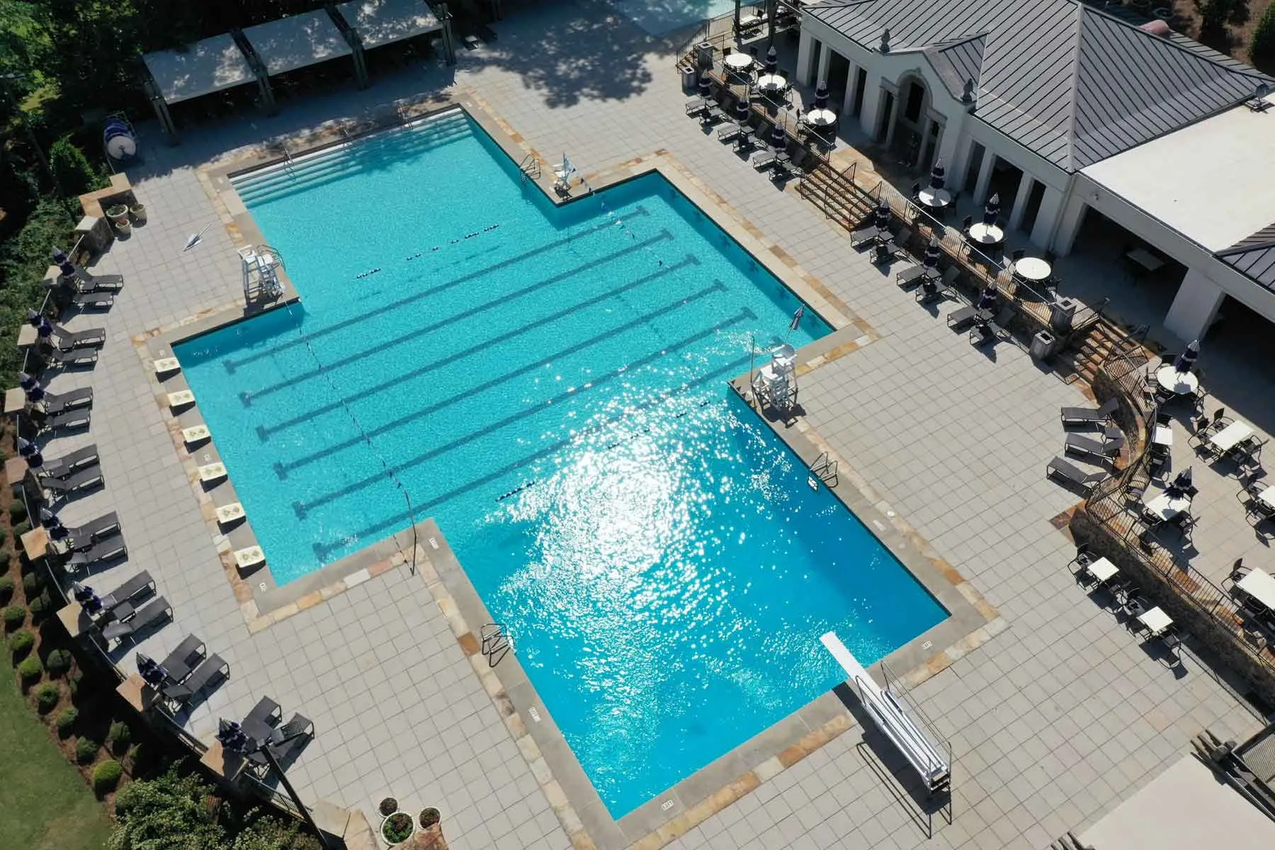 Commercial swimming pool